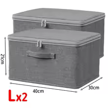 Foldable Storage Boxes with Lid for Clothes & Accessories