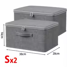 Foldable Storage Boxes with Lid for Clothes & Accessories